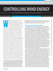 Research paper thumbnail of Controlling Wind Energy for Utility Grid Reliability