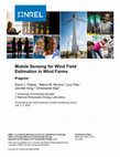 Research paper thumbnail of Mobile Sensing for Wind Field Estimation in Wind Farms