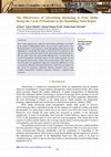 Research paper thumbnail of The Effectiveness of Advertising Marketing in Print Media during the Covid 19 Pandemic in the Mandailing Natal Region