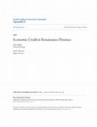 Research paper thumbnail of Economic Credit in Renaissance Florence