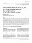 Research paper thumbnail of Stress at work on drilling rigs in Poland in a 20-year research perspective: time as a determinant of the stress-at-work dynamics