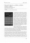 Research paper thumbnail of Educación literaria y artística: conflictos sociales y bélicos