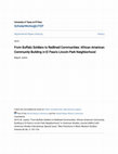 Research paper thumbnail of From Buffalo Soldiers to Redlined Communities: African American Community Building in El Paso's Lincoln Park Neighborhood