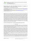 Research paper thumbnail of Restructuring the Small and Medium Enterprises in response to COVID-19 effect on Emerging Economies Restructuring the Small and Medium Enterprises in response to COVID-19 effect on Emerging Economies