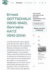 Research paper thumbnail of La famille Gottschalk-Katz, Notice pour le Mémorial de la Shoah au Luxembourg