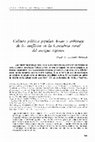 Research paper thumbnail of Cultura política popular: honor y arbitraje de los conflictos en la Cantabria rural del antiguo régimen