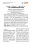 Research paper thumbnail of Farm Level Efficiency of Crop Production in the Central Highlands of Ethiopia