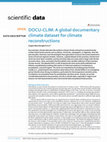 Research paper thumbnail of DOCU-CLIM: A global documentary climate dataset for climate reconstructions