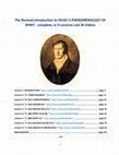 Research paper thumbnail of The Revised Introduction to HEGEL'S PHENOMENOLOGY OF SPIRIT - complete, in 9 Lectures and 36 Videos