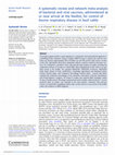 Research paper thumbnail of A systematic review and network meta-analysis of bacterial and viral vaccines, administered at or near arrival at the feedlot, for control of bovine respiratory disease in beef cattle