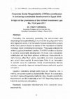 Research paper thumbnail of corporate social responsibility (CSR) 5its contribution in Achieving sustainable development in Egypt 2030