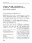 Research paper thumbnail of Assessment of Water Supply as an Ecosystem Service in a Rural-Urban Watershed in Southwestern Mexico City