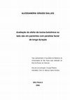 Research paper thumbnail of Avaliação do efeito da toxina botulínica no lado são em pacientes com paralisia facial de longa duração