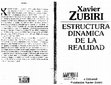 Research paper thumbnail of AVIER ZUBIRI publicó el año 1962 su libro Sobre la esencia que algunos críticos consideraron excesivamente «estático