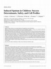 Research paper thumbnail of Induced sputum in children: success determinants, safety, and cell profiles