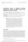 Research paper thumbnail of Comparative Study of Machine Learning Approach on Malay Translated Hadith Text Classification based on Sanad