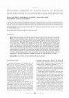 Research paper thumbnail of Chromatic stability of acrylic resins of artificial eyes submitted to accelerated aging and polishing