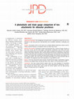 Research paper thumbnail of A photoelastic and strain gauge comparison of two attachments for obturator prostheses