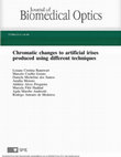 Research paper thumbnail of Chromatic changes to artificial irises produced using different techniques