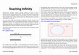 Research paper thumbnail of Teaching Infinity