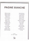 Research paper thumbnail of Pagine bianche. Antologia Poetica (antologia)