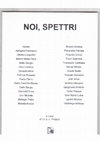 Research paper thumbnail of Noi, spettri. Antologia Poetica (antologia)