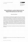 Research paper thumbnail of Vulnerabilidade a perdas habitacionais na Região Metropolitana de São Paulo