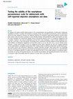 Research paper thumbnail of Testing the validity of the smartphone pervasiveness scale for adolescents with self-reported objective smartphone use data