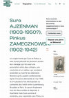 Research paper thumbnail of La famille AJZENMAN-ZAMECZKOWSKI, Notice pour le Mémorial de la Shoah au Luxembourg