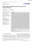 Research paper thumbnail of Spatiotemporal variability of the rainy season in the Yucatan Peninsula