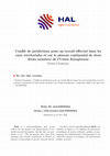 Research paper thumbnail of Conflit de juridictions pour un travail effectué dans les eaux territoriales et sur le plateau continental de deux Etats membres de l'Union Européenne