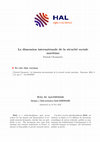 Research paper thumbnail of La dimension internationale de la sécurité sociale maritime