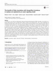 Research paper thumbnail of The benefits of foliar inoculation with Azospirillum brasilense in soybean are explained by an auxin signaling model