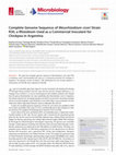 Research paper thumbnail of Complete Genome Sequence of Mesorhizobium ciceri Strain R30, a Rhizobium Used as a Commercial Inoculant for Chickpea in Argentina