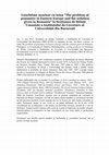 Research paper thumbnail of "The problem of peasantry in Eastern Europe and the solution given in Romania"ia" la Secțiunea de Științe Umaniste a Institutului de Cercetare al Universității din București