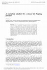 Research paper thumbnail of A numerical solution for a closed die forging process