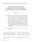 Research paper thumbnail of Henrique de Senna Fernandes, Panegyrist of Henry the Navigator-History, Literature, and Memory Realms