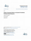 Research paper thumbnail of Impact of Consumer Profiles on a Consumer Convenience Prioritised Demand Response