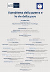 Research paper thumbnail of 2024–Il problema della guerra e le vie della pace