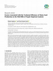 Research paper thumbnail of Factors Associated with the Technical Efficiency of Maize Seed Production in the Mid-Hills of Nepal: Empirical Analysis