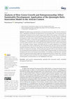 Research paper thumbnail of Analysis of How Green Growth and Entrepreneurship Affect Sustainable Development: Application of the Quintuple Helix Innovation Model in the African Context