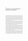 Research paper thumbnail of The Importance of Accessing and Browsing Information and Communication