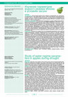 Research paper thumbnail of Study of water regime parameters in apples during drought