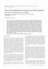 Research paper thumbnail of Apple-Tree Resistance to Abiotic Factors in Winter Section B Natural, exact, and applied sciences