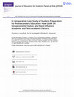 Research paper thumbnail of A Comparative Case Study of Student Preparation for Postsecondary Education: How GEAR UP, Socioeconomic Status, and Race Influence Academic and Non-academic Factors