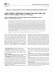 Research paper thumbnail of Young children’s mathematics learning from same-gender and other-gender intelligent character prototypes