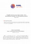 Research paper thumbnail of L’égalité entre les sexes dans le droit : de la discrimination justifiée à la discrimination positive – Analyse de la jurisprudence française et communautaire