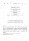 Research paper thumbnail of State Elimination as Model Transformation Problem