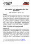 Research paper thumbnail of Effect of wooden ties on the behaviour of historic stone masonry