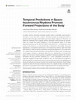 Research paper thumbnail of Temporal Predictions in Space: Isochronous Rhythms Promote Forward Projections of the Body